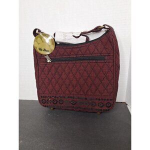 Vintage Ten Bears Red Denim Outer Pocket Sling Purse New Old Stock